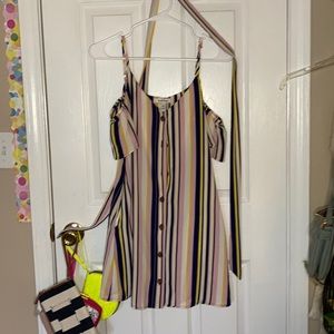 Off the shoulder dress with pockets